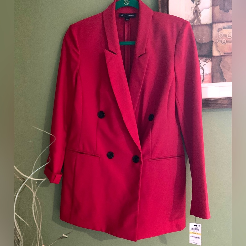 INC International Concepts Real Red Jacket